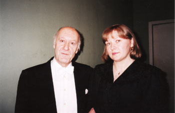 Olga Rudneva and Professor Yuri Falik
